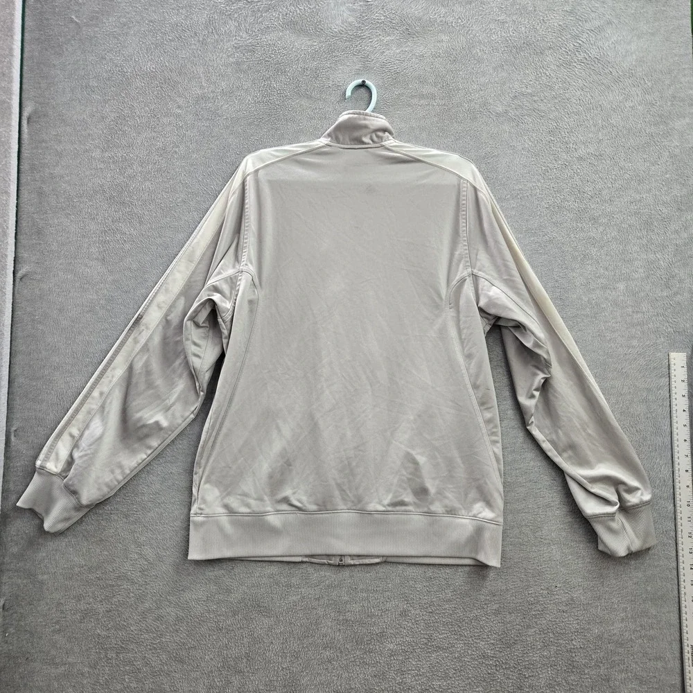 VINTAGE‎ Adidas Men Jacket M Gray Logo Embroidery Track Classic Stripe Y2K